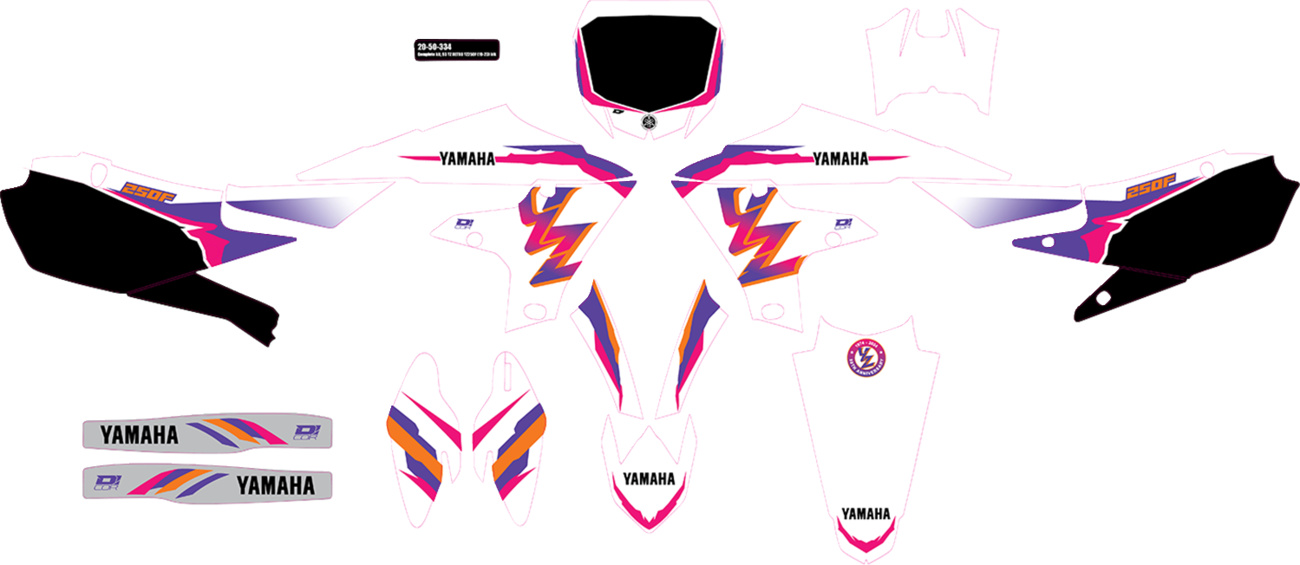 D'COR Visuals Complete Graphics Kit - '93 YZ Retro