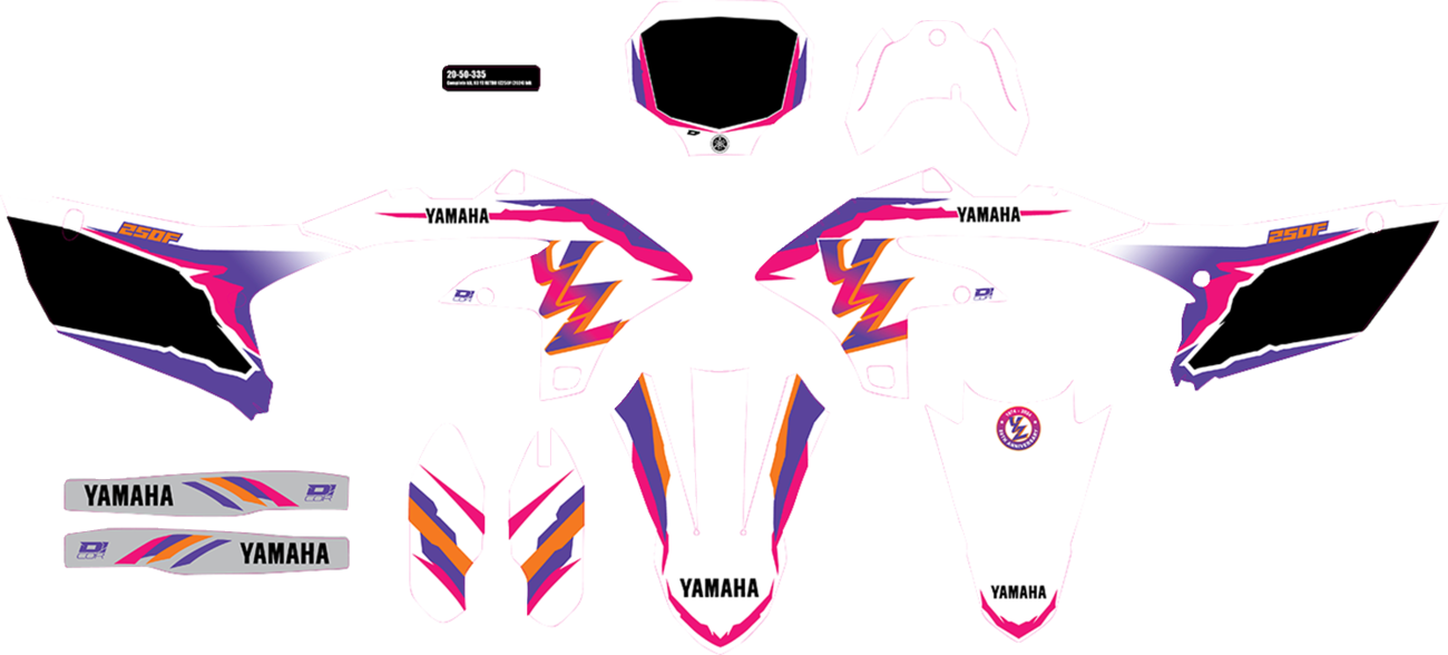 D'COR Visuals Complete Graphics Kit - '93 YZ Retro