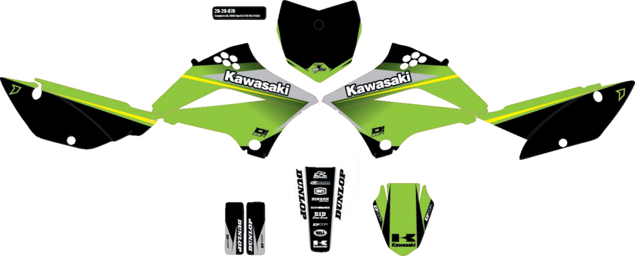 D'COR Visuals Complete Graphics Kit - Cor 9 Kawasaki