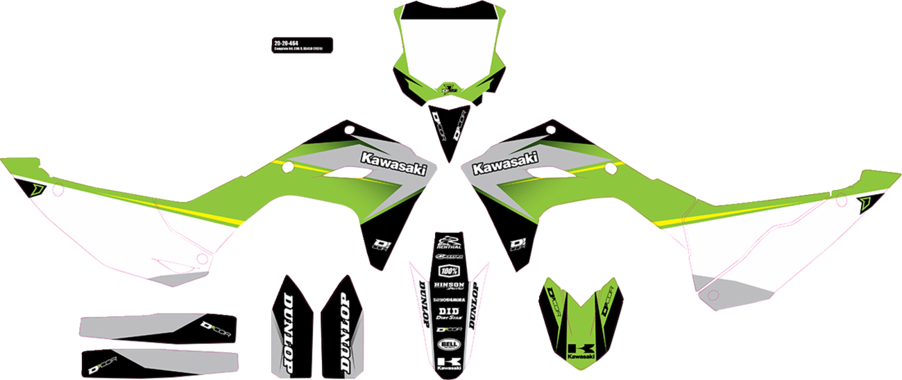 D'COR Visuals Complete Graphics Kit - Cor 9 Kawasaki