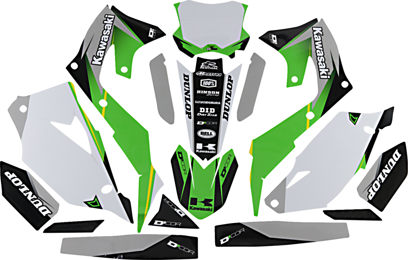 D'COR Visuals Complete Graphics Kit - Cor 9 Kawasaki