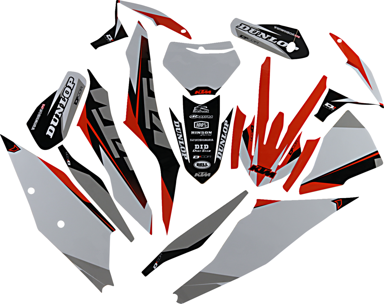 D'COR Visuals Complete Graphics Kit - Cor 9 KTM