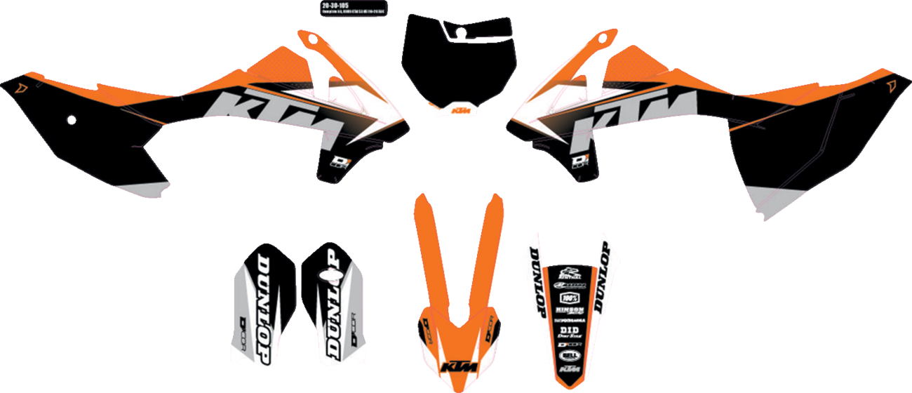 D'COR Visuals Complete Graphics Kit - Cor 9 KTM