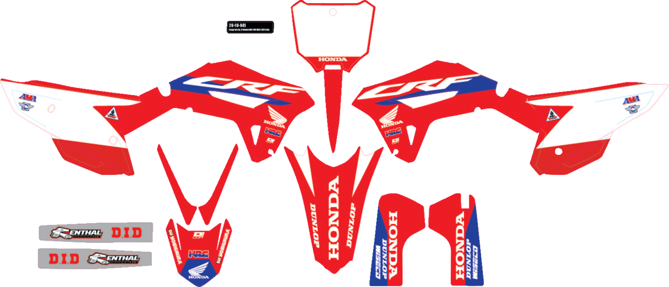 D'COR Visuals Complete Graphics Kit - Honda HRC