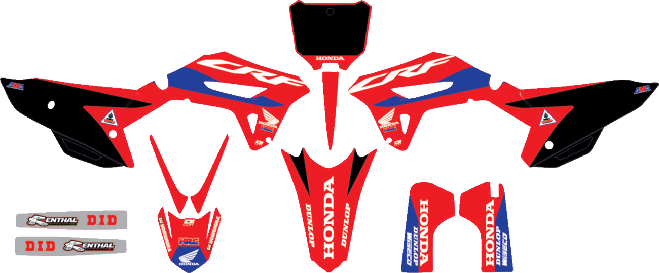 D'COR Visuals Complete Graphics Kit - HRC Honda