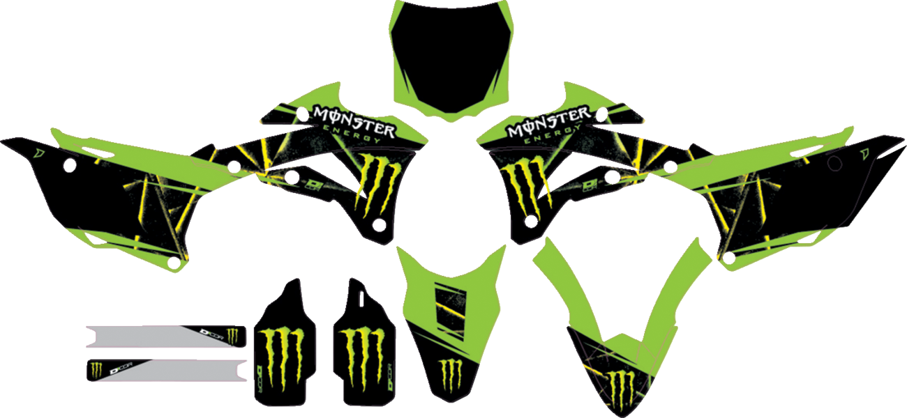 D'COR Visuals Complete Graphics Kit - Monster Energy Slash