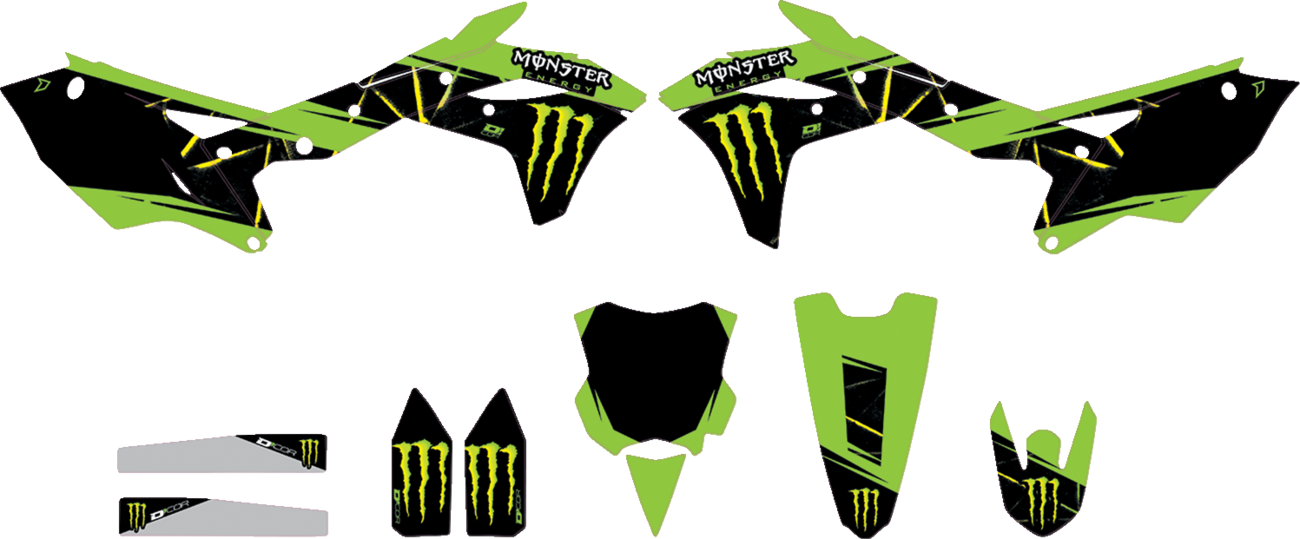 D'COR Visuals Complete Graphics Kit - Monster Energy Slash