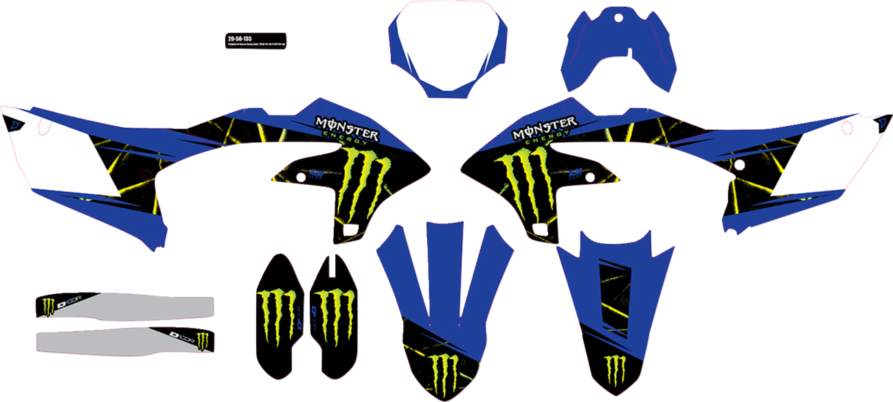 D'COR Visuals Complete Graphics Kit - Monster Energy Slash