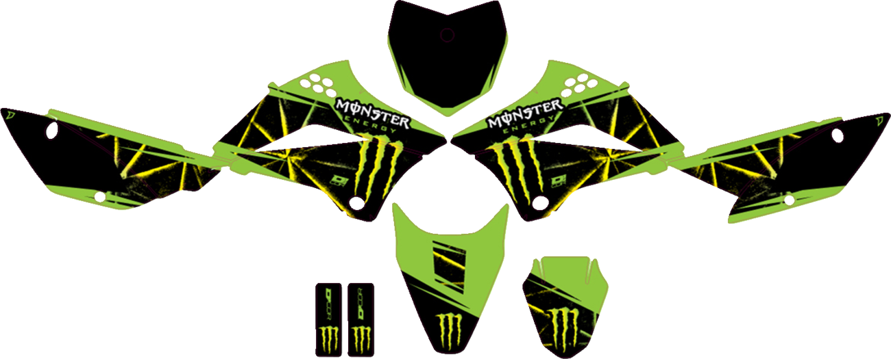 D'COR Visuals Complete Graphics Kit - Monster Energy Slash