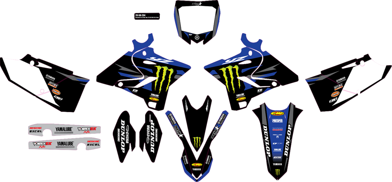 D'COR Visuals Complete Graphics Kit - Monster Energy Star