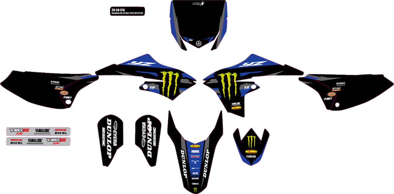 D'COR Visuals Complete Graphics Kit - Monster Energy Star