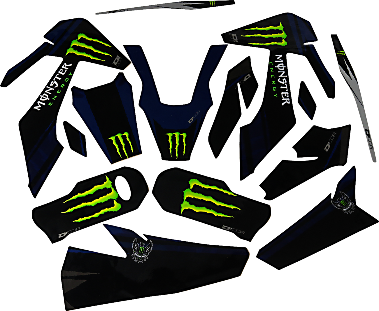 D'COR Visuals Complete Graphics Kit - Monster Energy