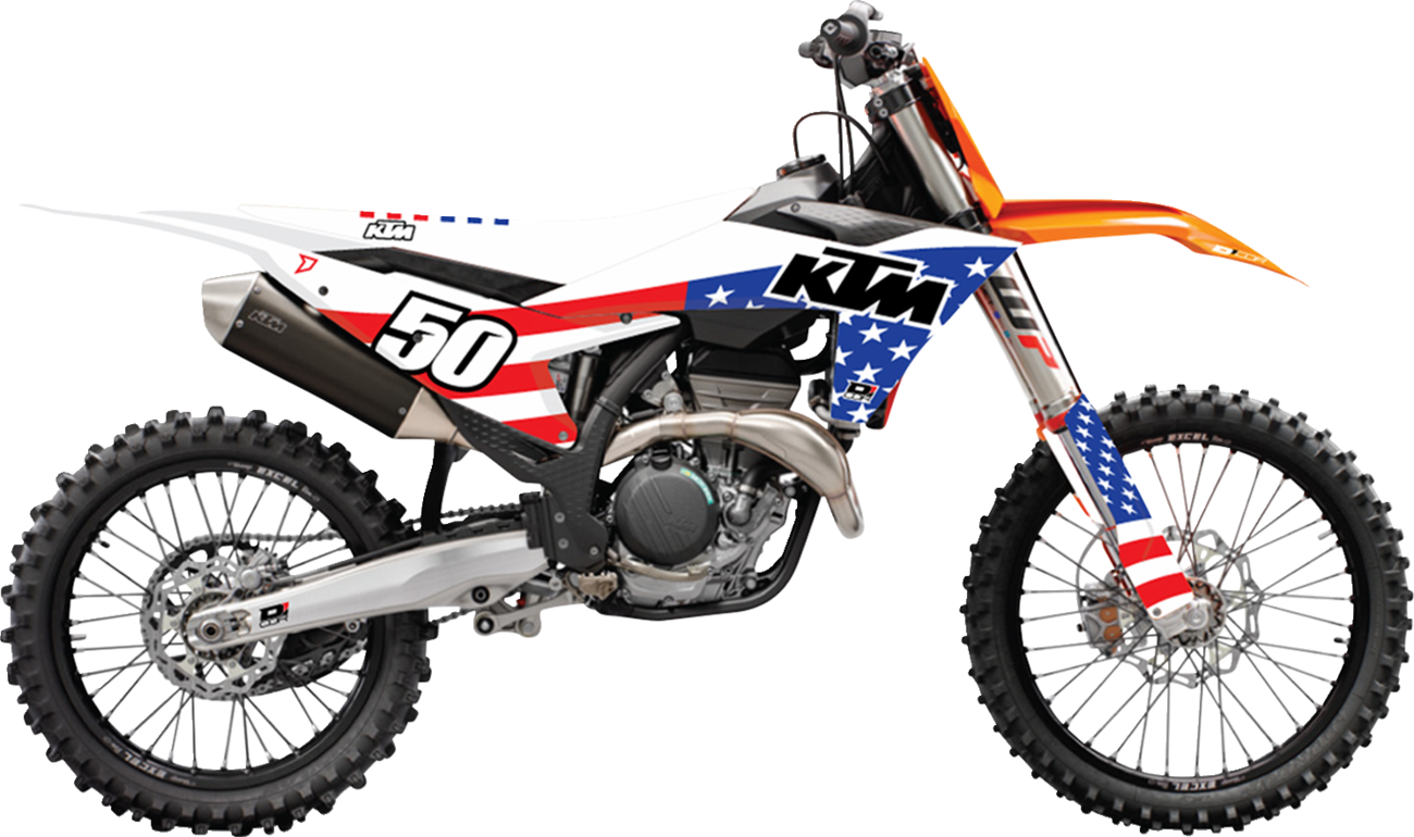 D'COR Visuals Complete Graphics Kit - USA KTM