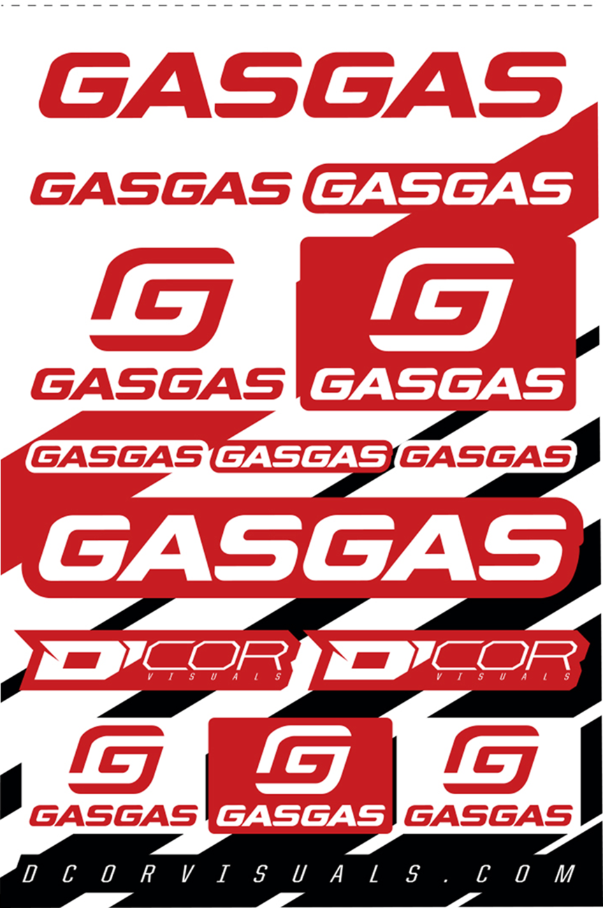 D'COR Visuals Decal Sheet - GasGas