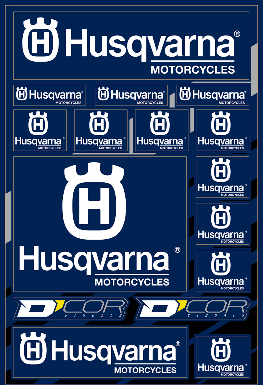 D'COR Visuals Decal Sheet - Husqvarna