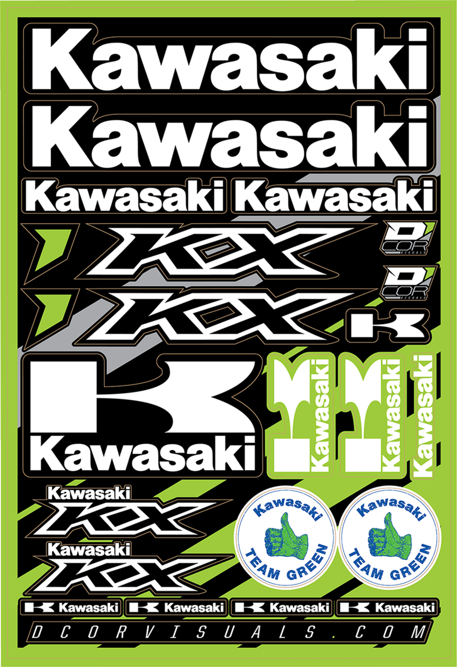 D'COR Visuals Decal Sheet - Kawasaki