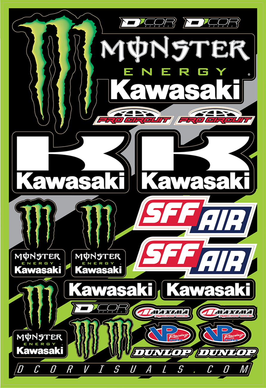 D'COR Visuals Decal Sheet - Monster Energy