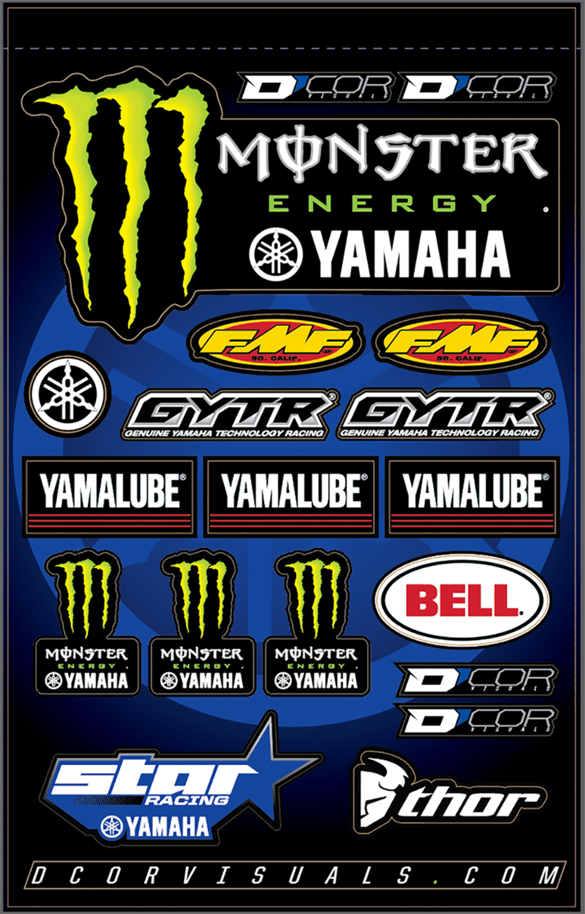 D'COR Visuals Decal Sheet - Star Yamaha/Monster