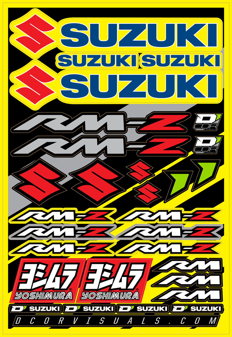 D'COR Visuals Decal Sheet - Suzuki RM-Z