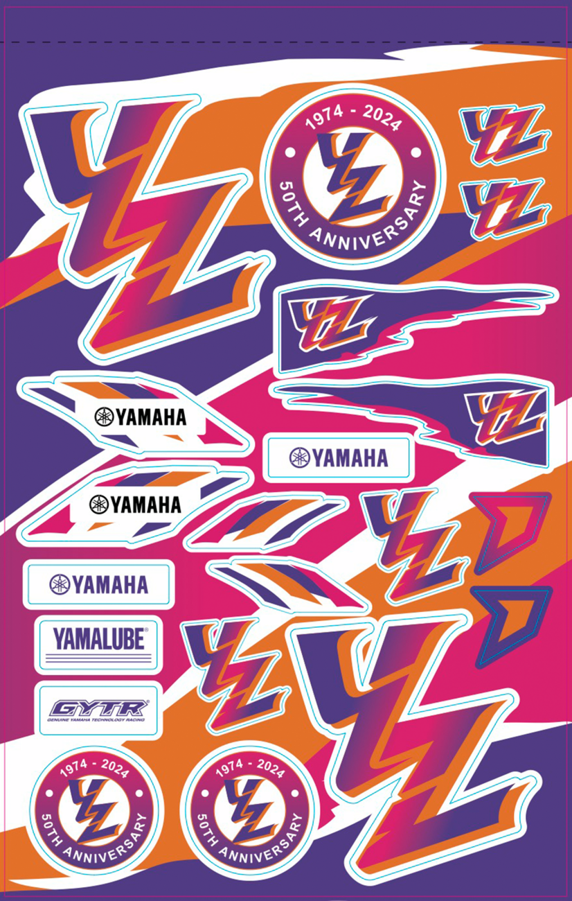 D'COR Visuals Decal Sheet - Yamaha Retro
