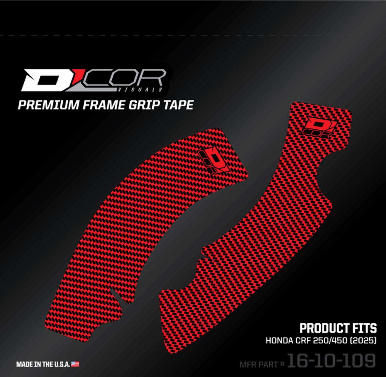 D'COR Visuals Frame Grip Tape - Red