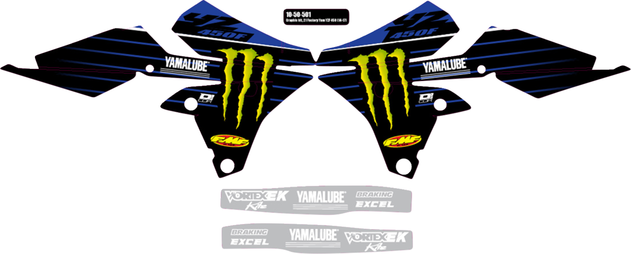 D'COR Visuals Graphic Kit - '21 Factory Yamaha