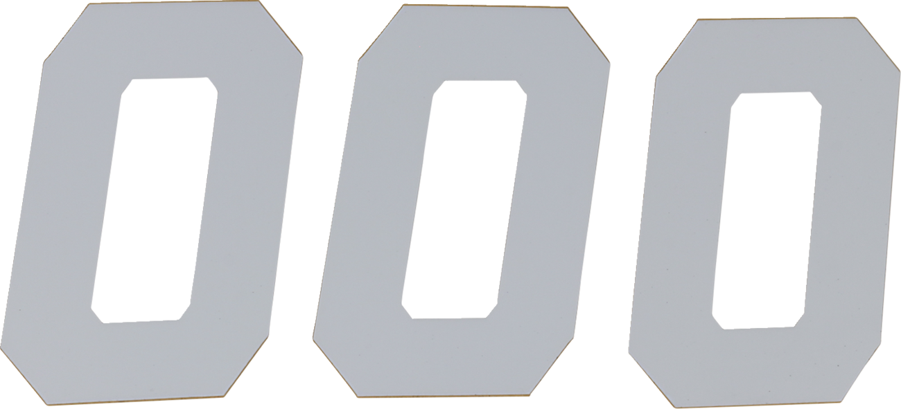 D'COR Visuals Race Number Plate - Race Number Plate