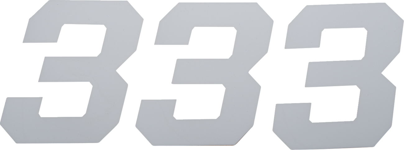 D'COR Visuals Race Number Plate - Race Number Plate