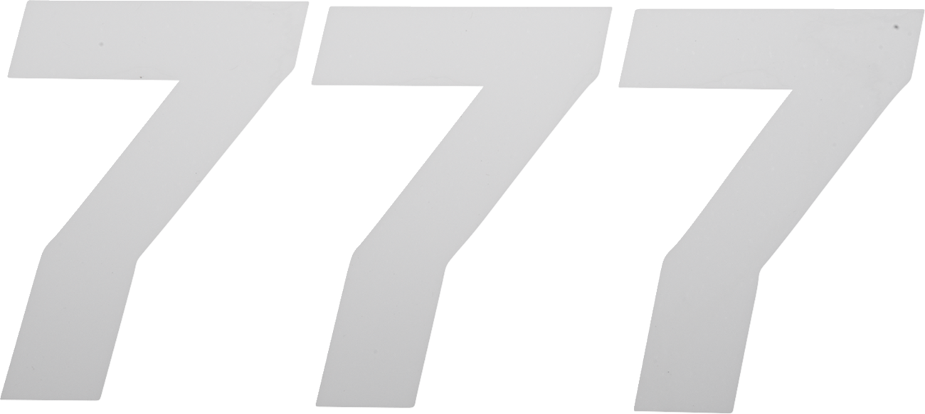 D'COR Visuals Race Number Plate - Race Number Plate