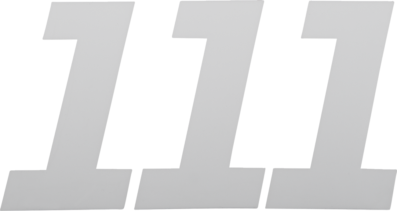 D'COR Visuals Race Number Plate - Race Number Plate