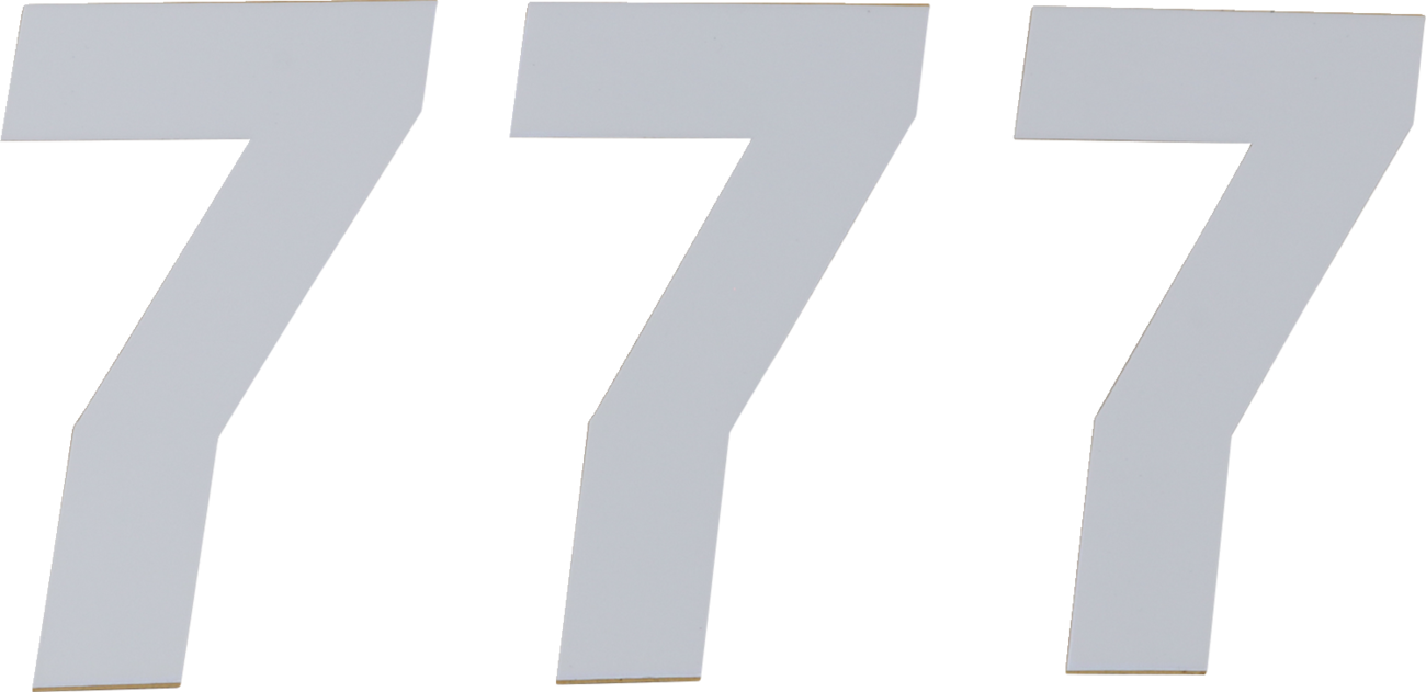 D'COR Visuals Race Number Plate - Race Number Plate