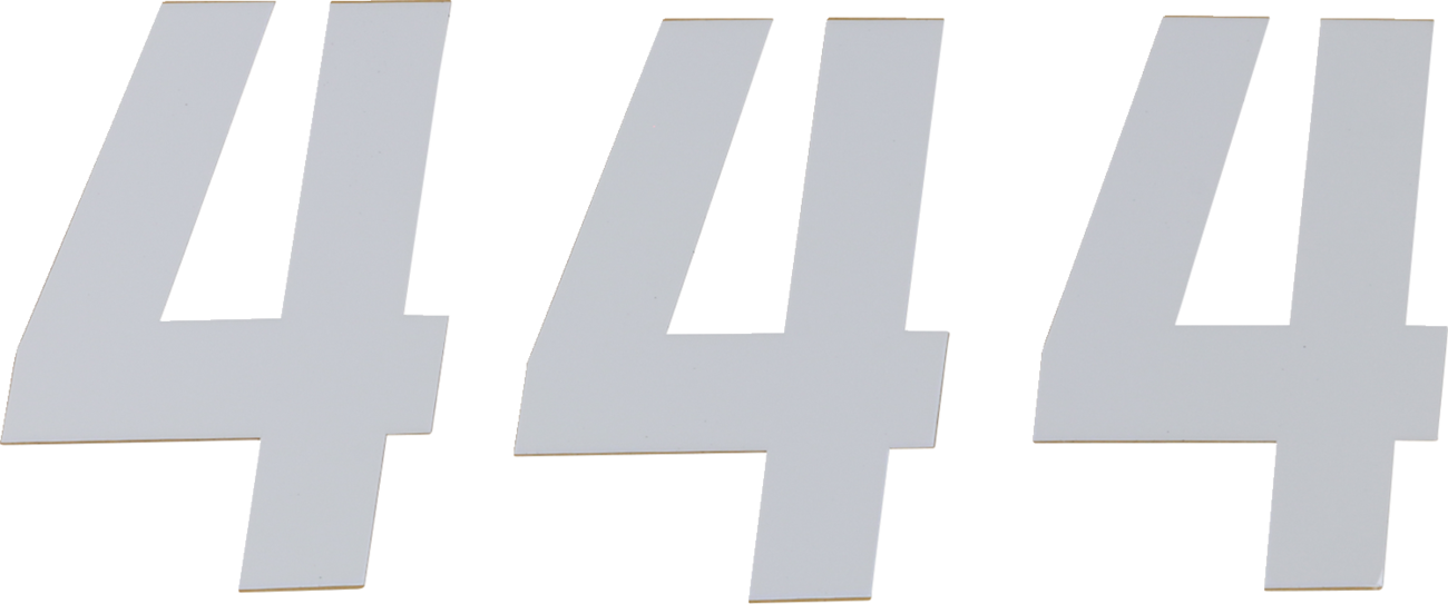 D'COR Visuals Race Number Plate - Race Number Plate
