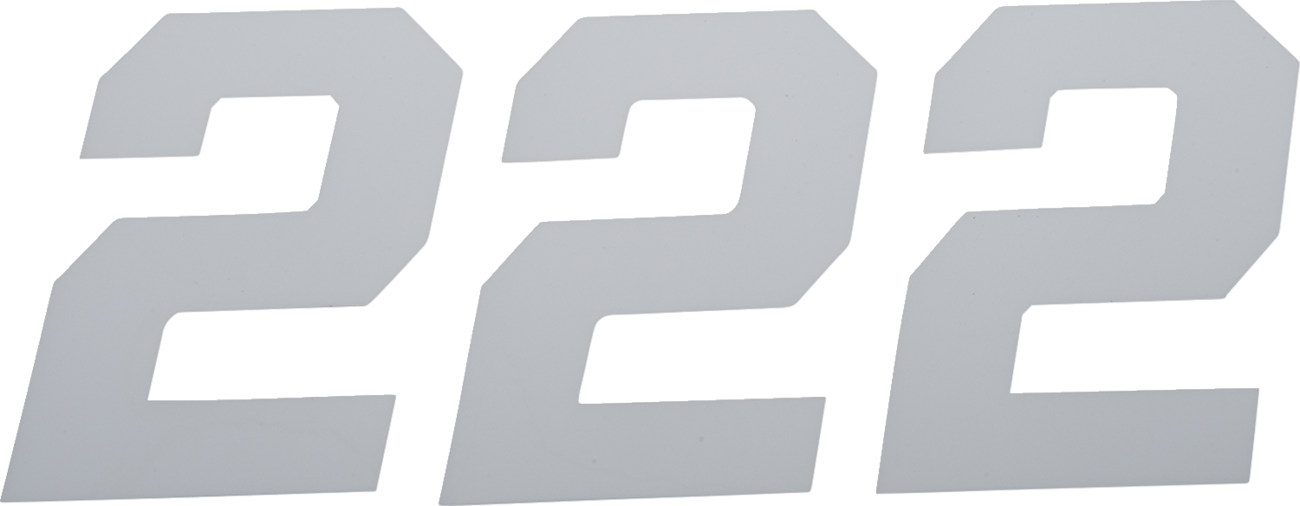 D'COR Visuals Race Number Plate - Race Number Plate