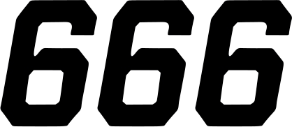 D'COR Visuals Race Number Plate - Race Number Plate