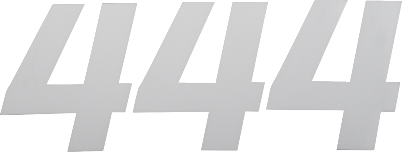 D'COR Visuals Race Number Plate - Race Number Plate