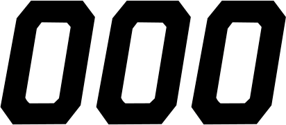 D'COR Visuals Race Number Plate - Race Number Plate