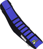 D'COR Visuals Seat Cover - Black/Blue w/ Black Ribs