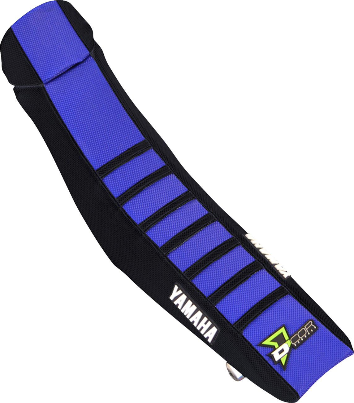 D'COR Visuals Seat Cover - Black/Blue w/ Black Ribs