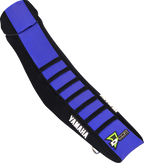 D'COR Visuals Seat Cover - Black/Blue w/ Black Ribs