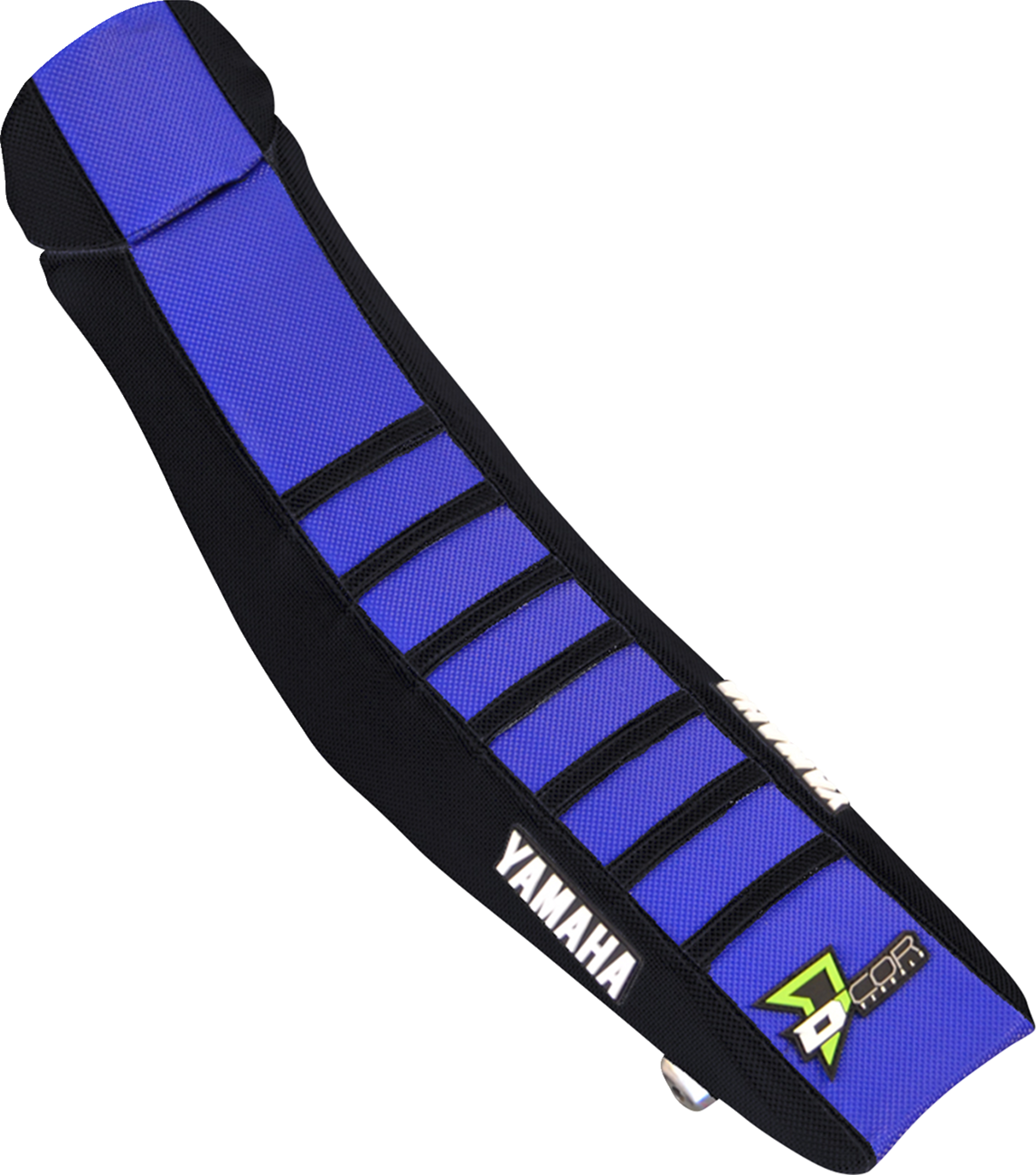 D'COR Visuals Seat Cover - Black/Blue w/ Black Ribs