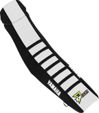 D'COR Visuals Seat Cover - Black/White w/ Black Ribs