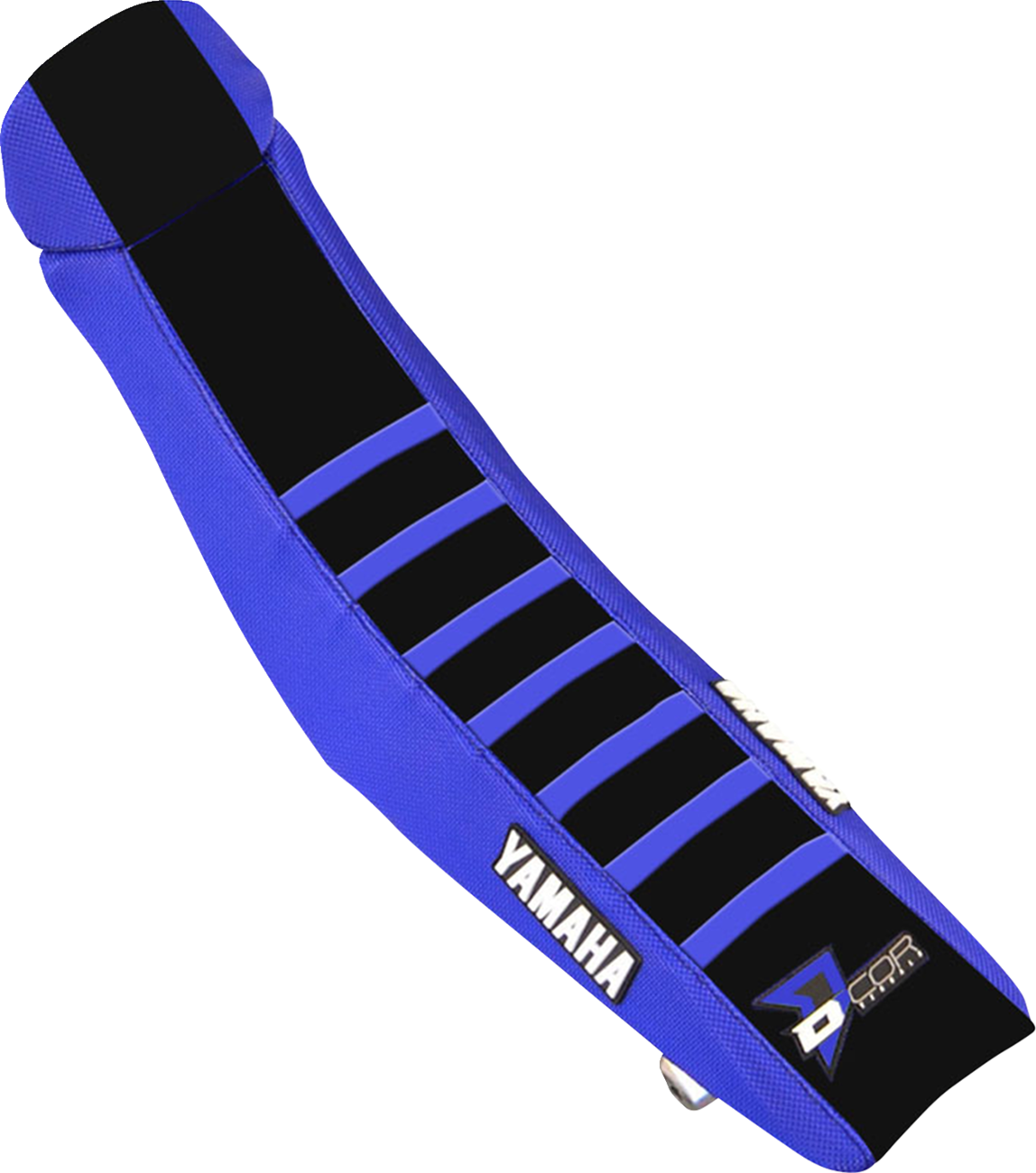 D'COR Visuals Seat Cover - Blue/Black w/ Blue Ribs