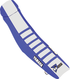 D'COR Visuals Seat Cover - Blue/White w/ Blue Ribs