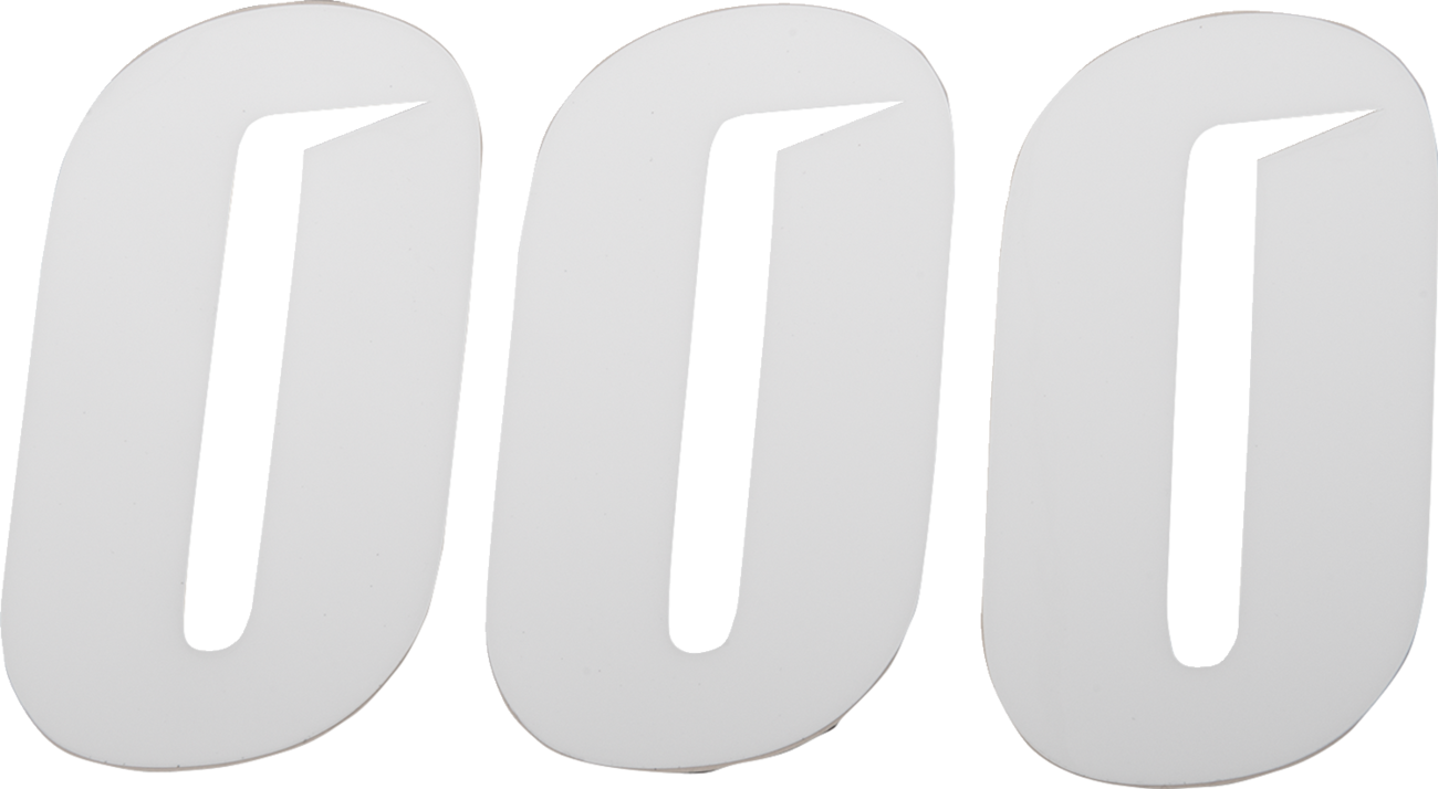 D'COR Visuals Slash Number Plate - Slash Number Plate