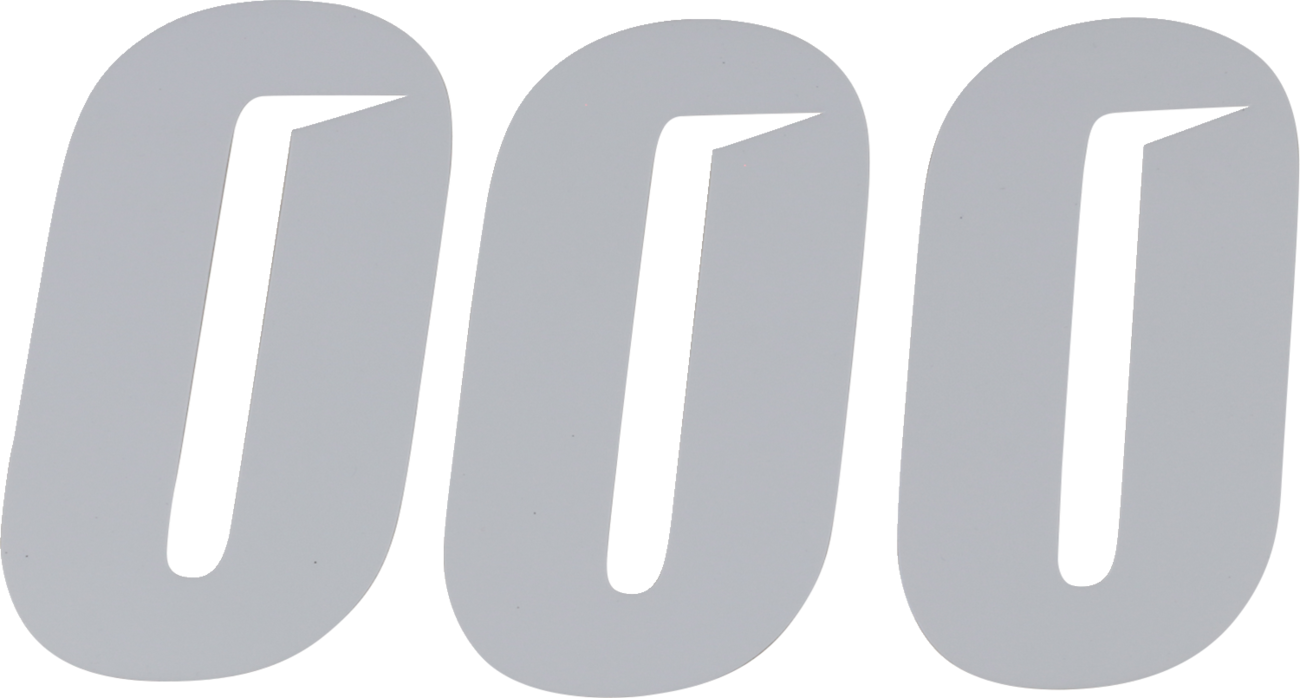 D'COR Visuals Slash Number Plate - Slash Number Plate