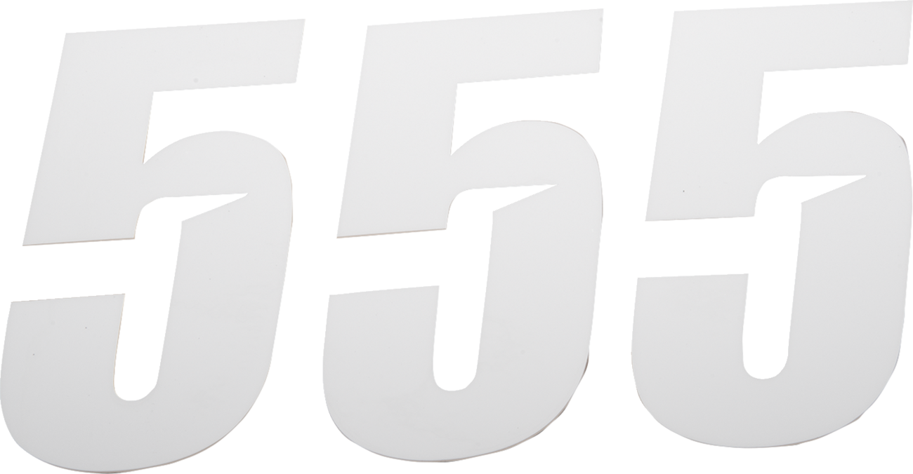 D'COR Visuals Slash Number Plate - Slash Number Plate