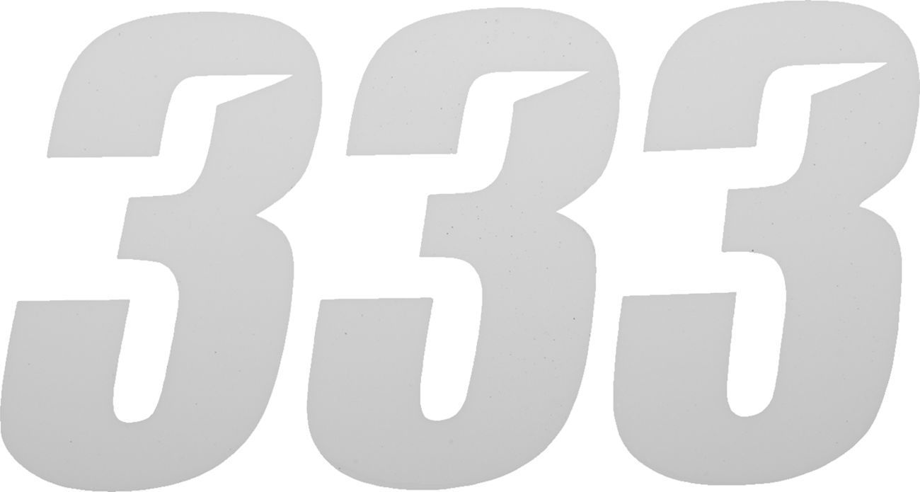 D'COR Visuals Slash Number Plate - Slash Number Plate