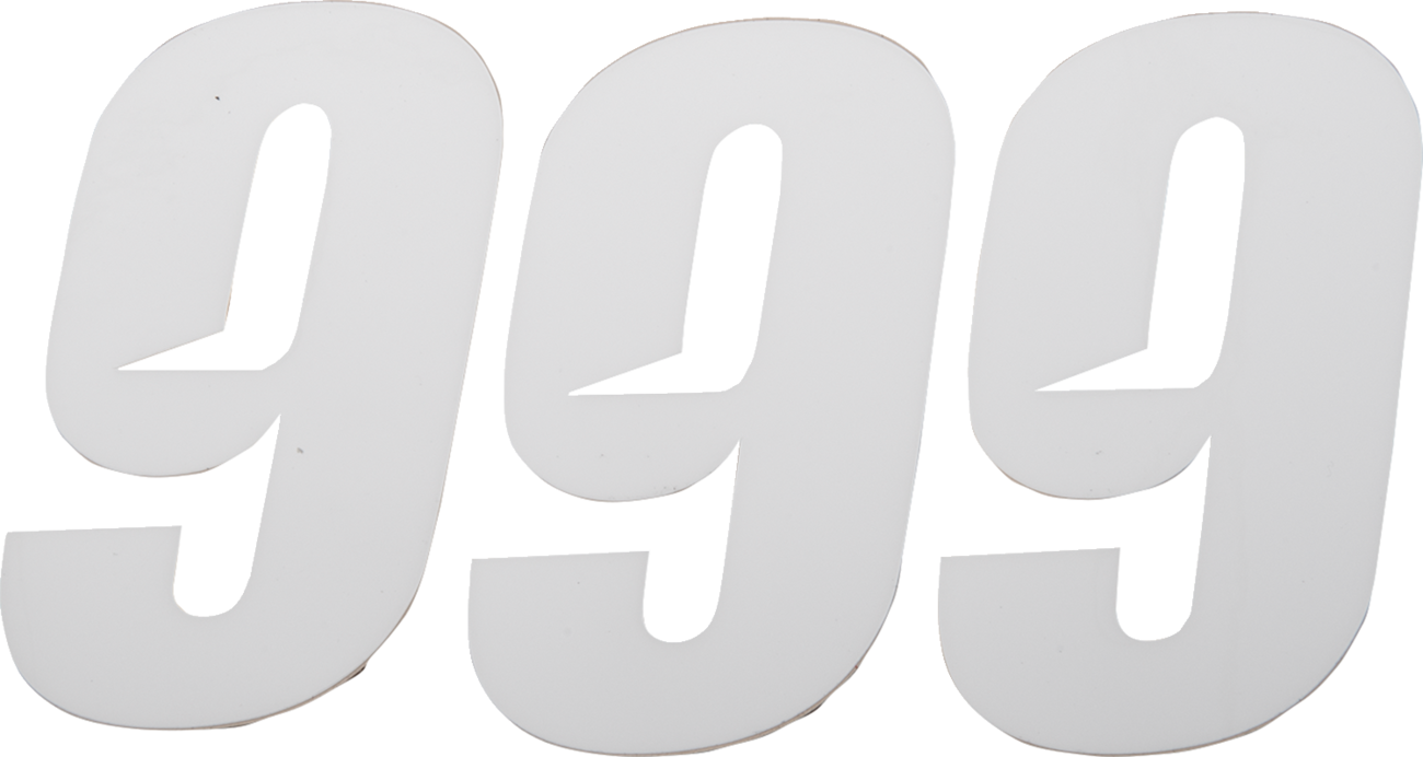 D'COR Visuals Slash Number Plate - Slash Number Plate