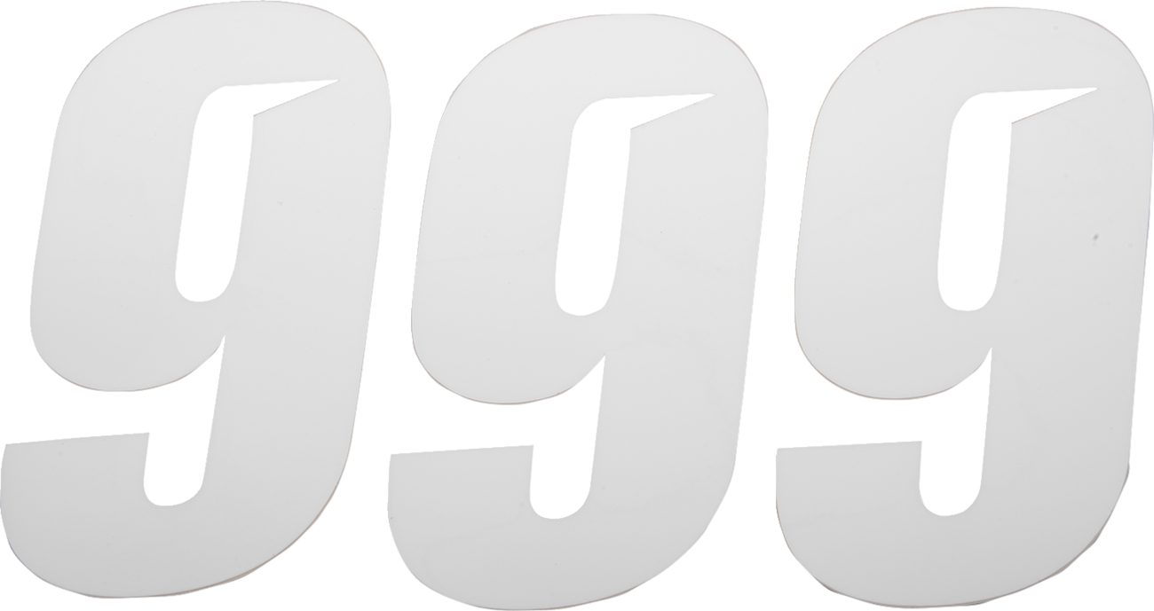 D'COR Visuals Slash Number Plate - Slash Number Plate