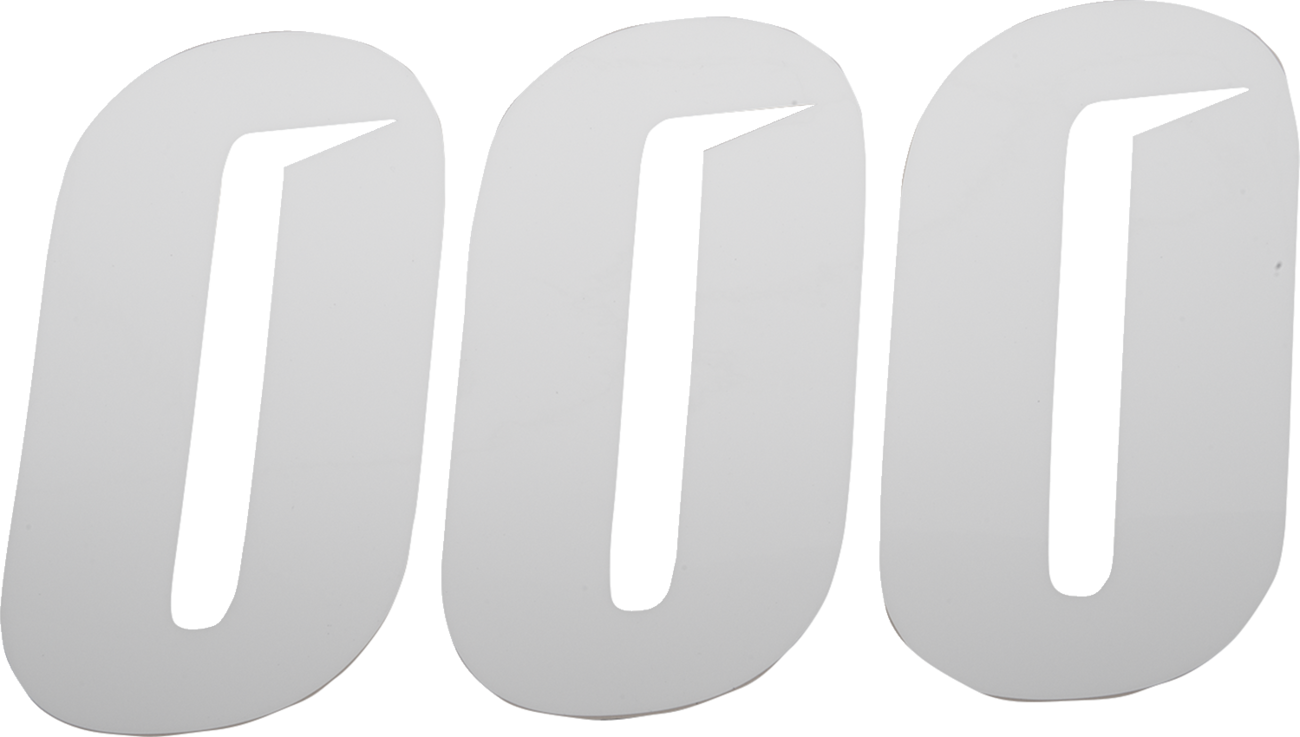 D'COR Visuals Slash Number Plate - Slash Number Plate